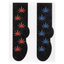 Cannabis Weed Pot Men's Blue/ Red Socks