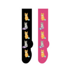Cat & Yarn Ball KNEE HIGH Socks