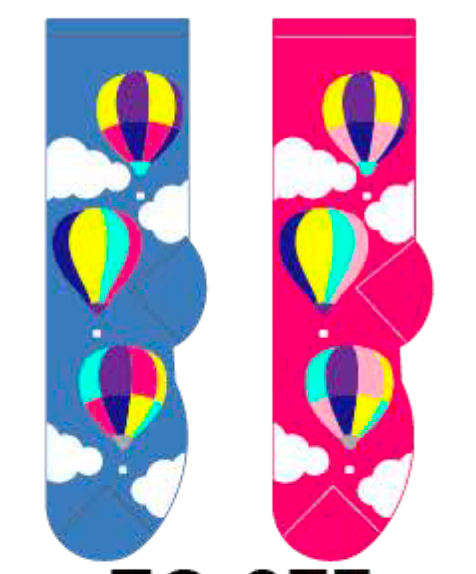 Hot Air Balloons Socks Hover Image