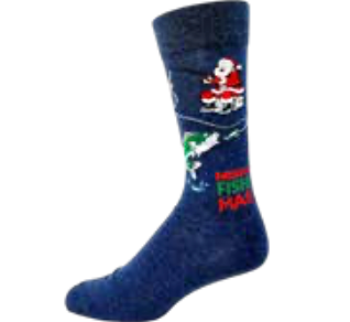 Santa Fishing Men's Dress Hover Image