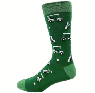 Golf Cart- Men's by Crazy Toes