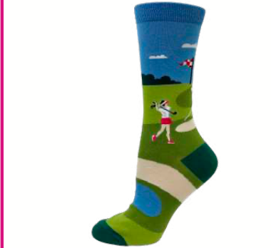 Golf Swing Women's by Crazy Toes Hover Image