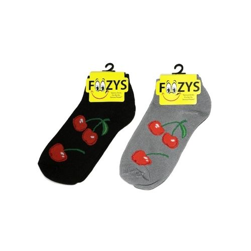 Cherries No Show Socks Hover Image