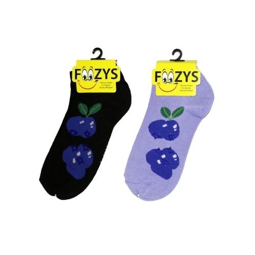 Blueberries No Show Socks