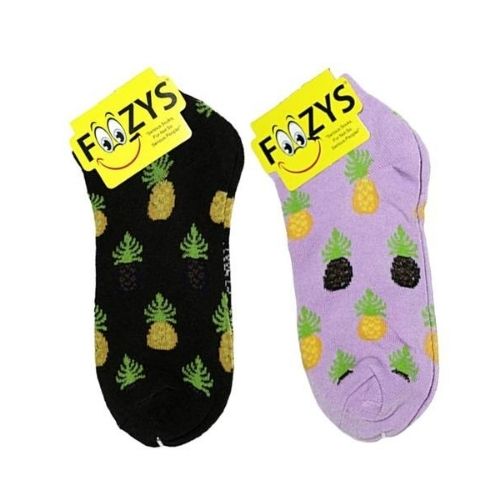 Pineapples No Show Socks Hover Image
