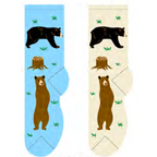 Black Bear & Brown Bear Socks