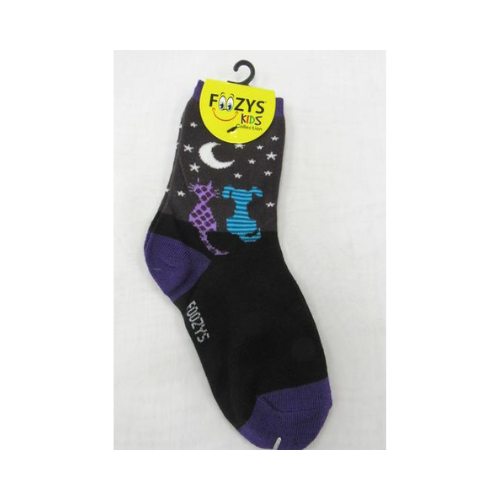 Cat & Dog Star Gazing Kids Socks Hover Image