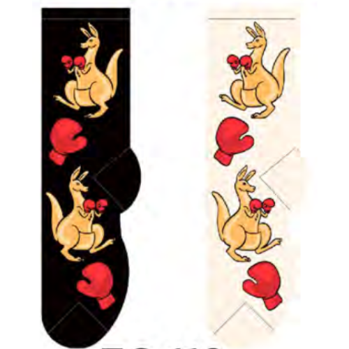 Boxing Kangaroo Socks