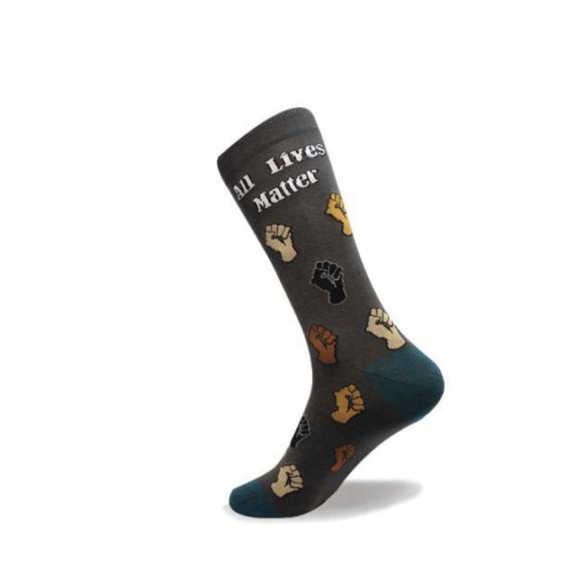 All Lives Matter - Men Socks by Crazy Toes - Cotton Novelty Socks for Men Hover Image