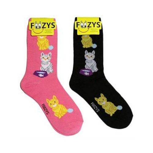 Cat & Yarn Ball Socks Hover Image