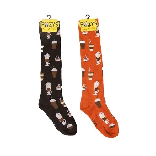 Coffee Time KNEE HIGH Socks Hover Image