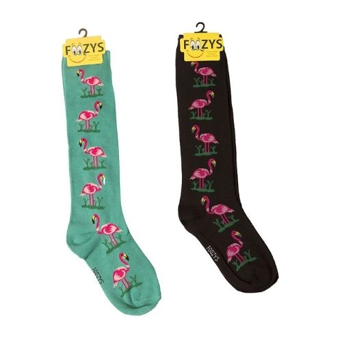 Flamingos KNEE HIGH Socks Hover Image