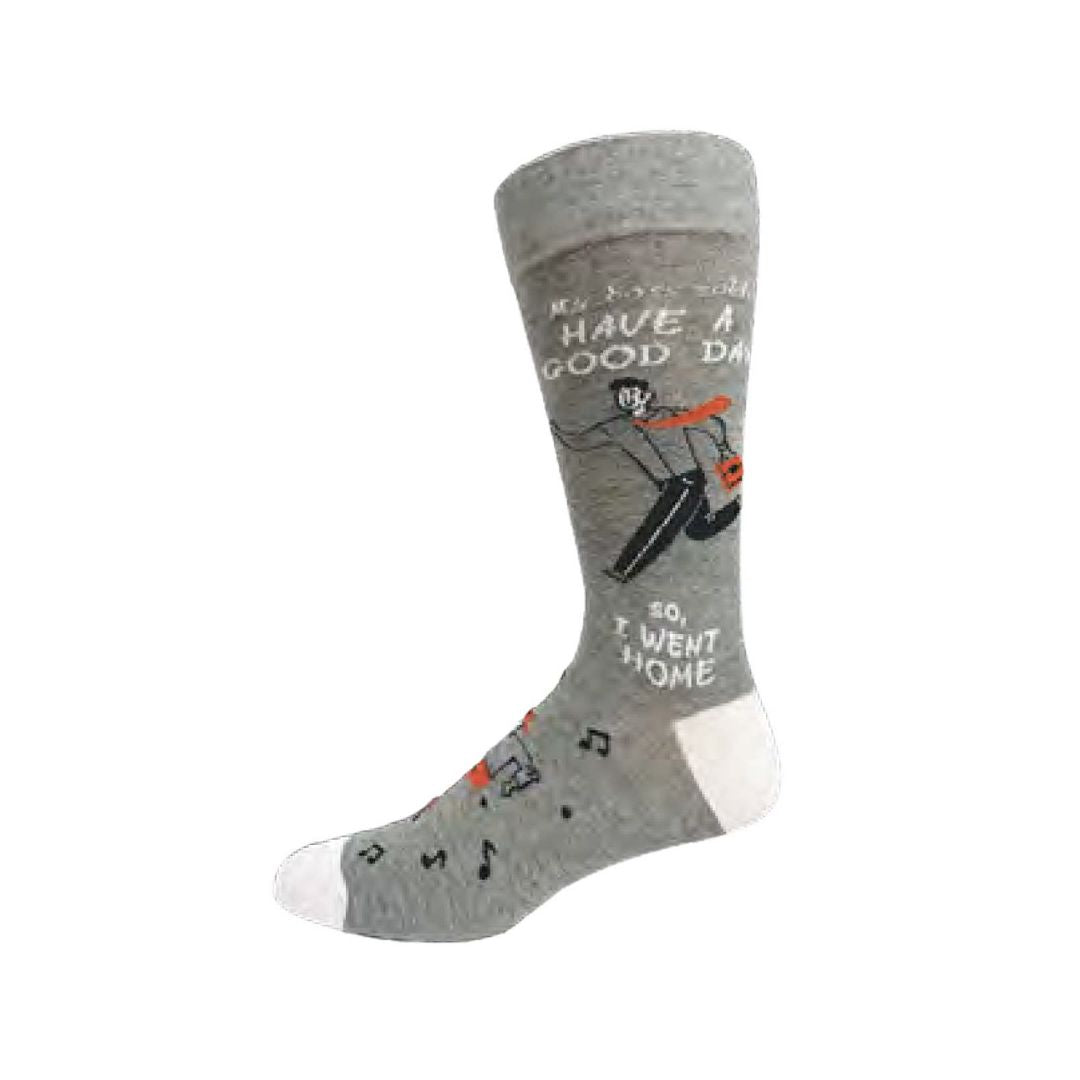 Have a Good Day - Men Socks by Crazy Toes - Cotton Novelty Socks for Men