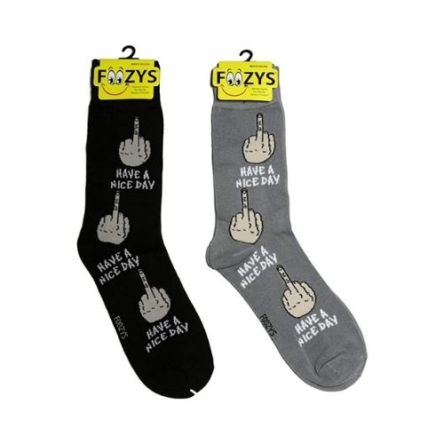 Have A Nice Day Middle Finger Men's Socks