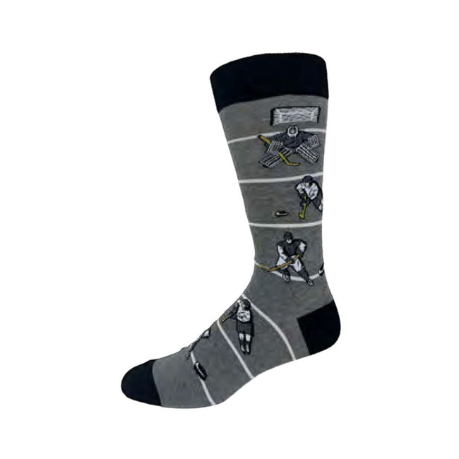 Hockey Socks - Men´s Socks Crazy Toes, Sports Socks - Cotton Fun Novelty Socks, Size 8-13 Hover Image