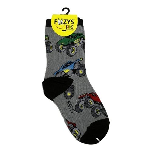 Monster Truck Kids Crew Socks Hover Image