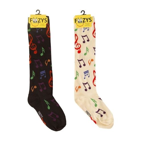 Music Notes KNEE HIGH Socks Hover Image