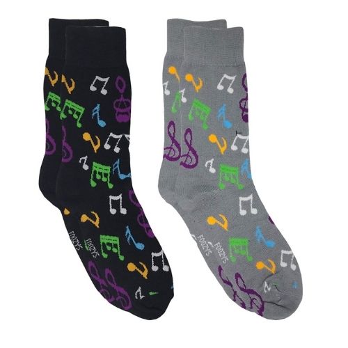 Musical Notes Men's Socks Hover Image