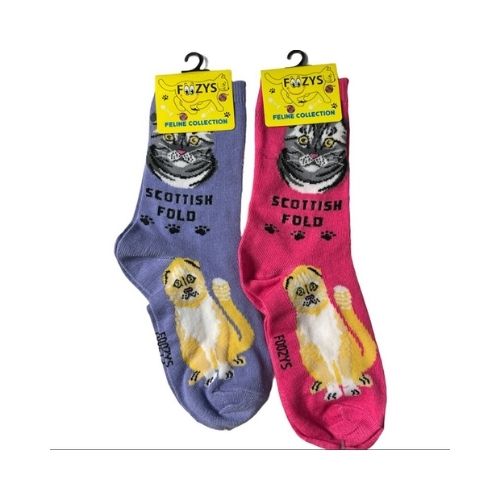 Scottish Fold Feline Collection Socks