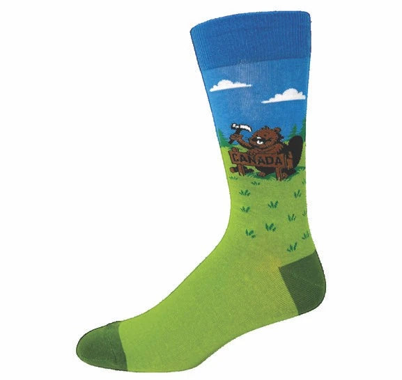 Beaver Socks Green Hover Image