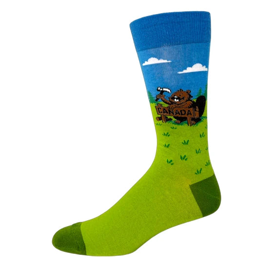 Beaver Socks Green Hover Image