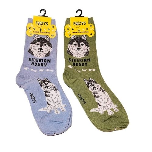 Siberian Husky Canine Collection Socks - Canada Creative Socks | We ...